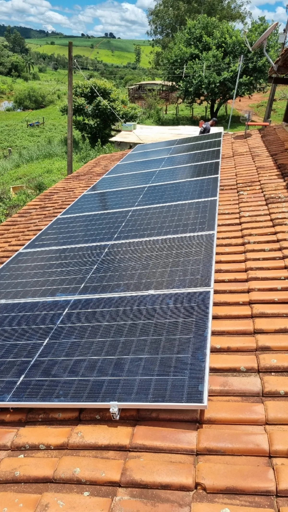 Instalação solar Skalle em Nova Resende — Residencial