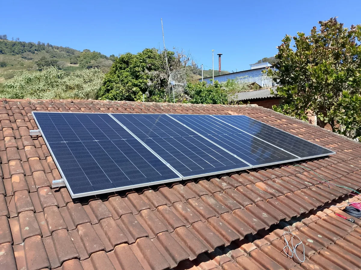 Instalação solar Skalle em Guaranésia — Residencial